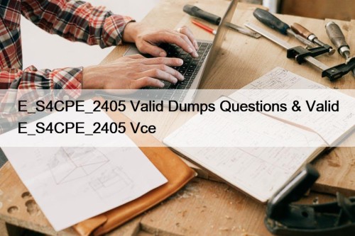 E_S4CPE_2405 Valid Dumps Questions & Valid E_S4CPE_2405 Vce